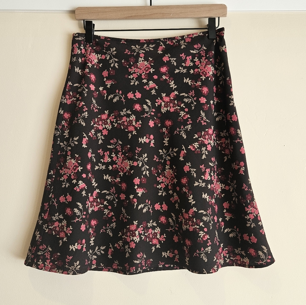 Vintage Old Navy Brown Floral Skirt - Picture 6 of 6